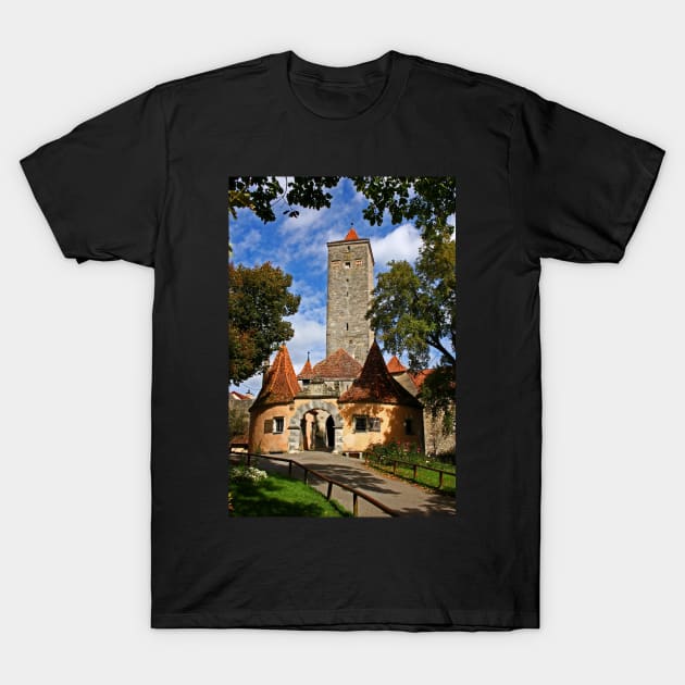 Burgtor - Rothenburg, Germany T-Shirt by Bierman9